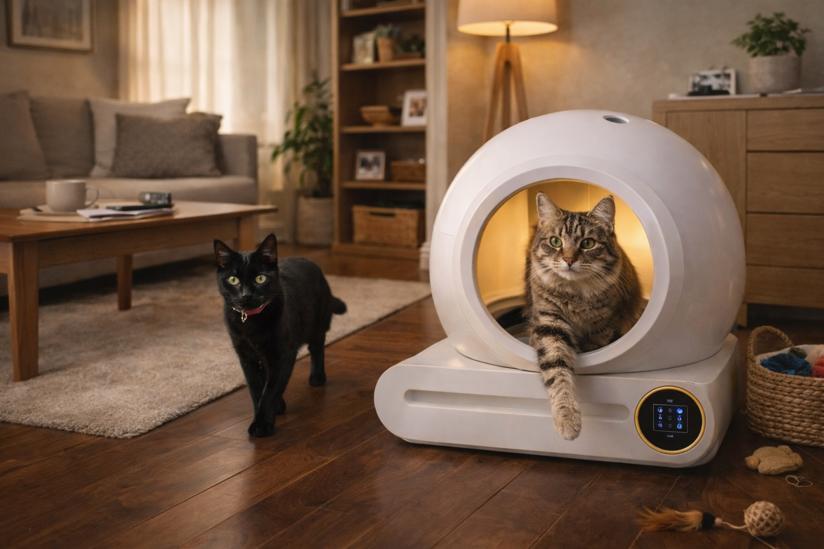 Litière Automatique pour Chat Connectée | Auto-Nettoyante & Aide à Limiter les Odeurs