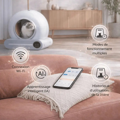 Litière intelligente avec application mobile