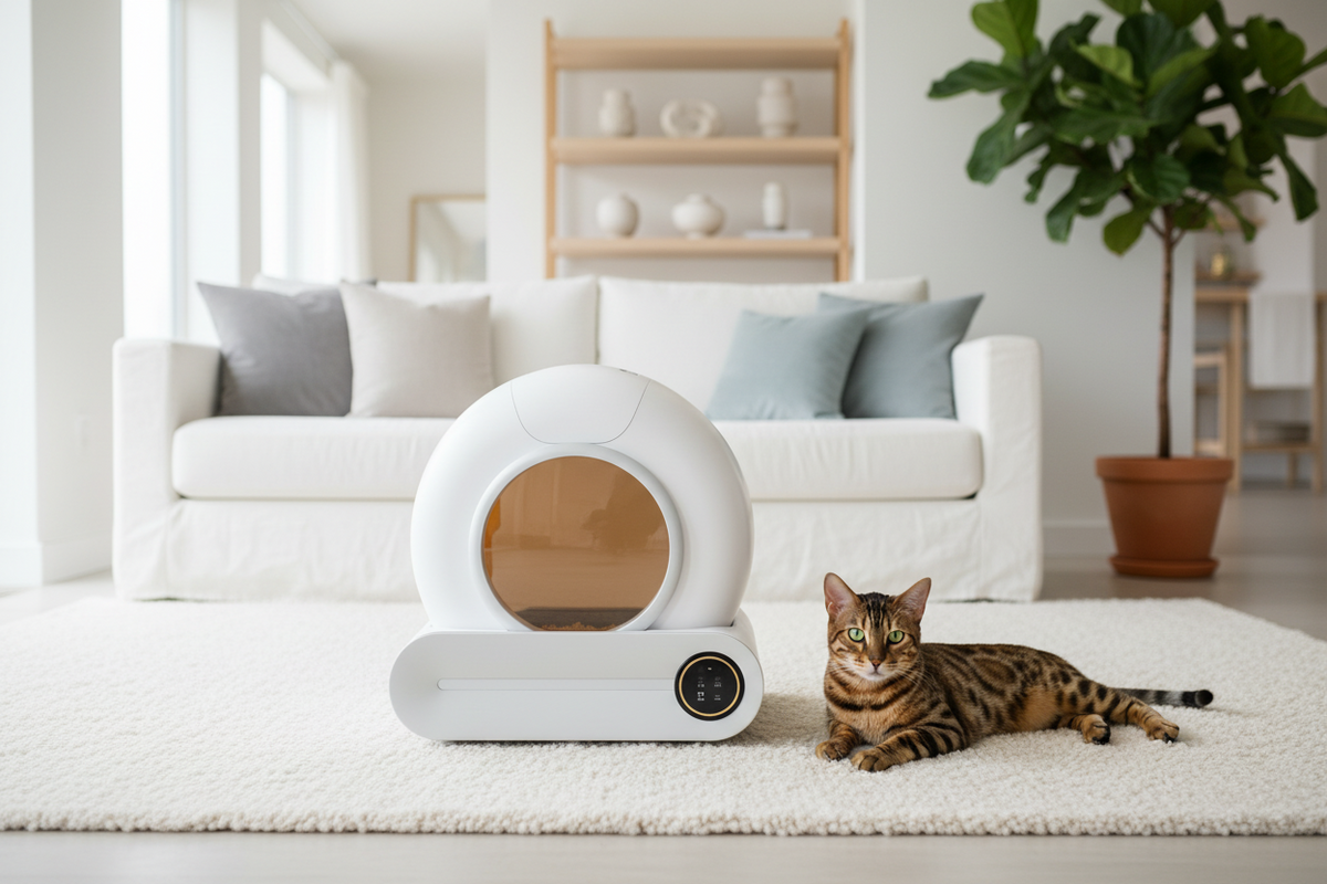Litière automatique pour chat