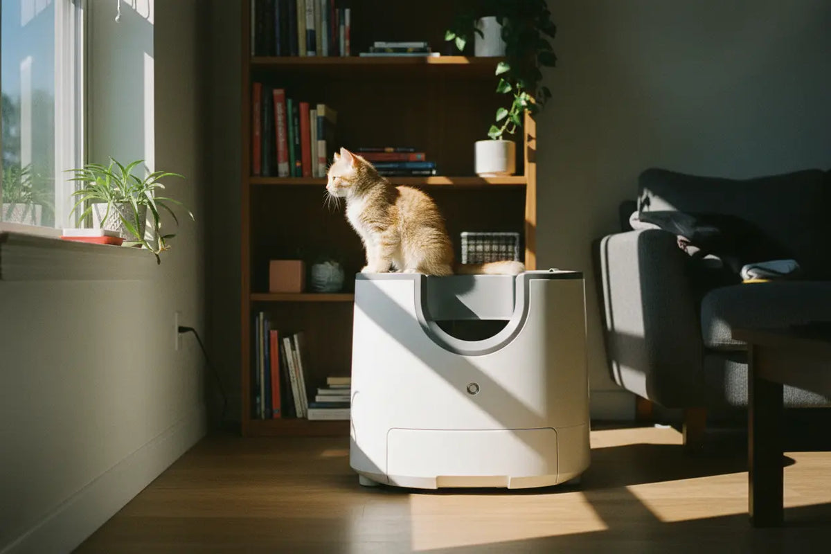 Litière Auto-Nettoyante pour Chat | Aide à Réduire les Odeurs & Entretien Facilité