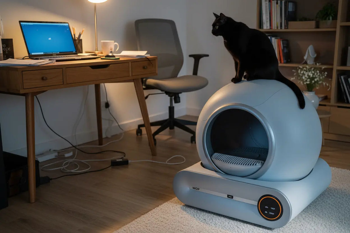 Litière Automatique pour Chat Connectée | Auto-Nettoyante & Aide à Limiter les Odeurs
