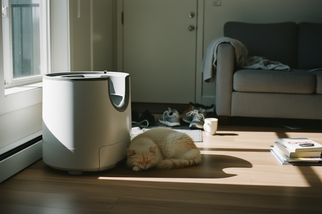 Litière Auto-Nettoyante pour Chat | Aide à Limiter les Odeurs & Entretien Facilité