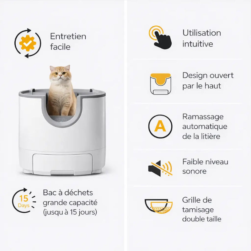 entretient facile de la litière